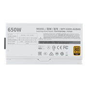 V650 Gold V2 White Edition - power rating label