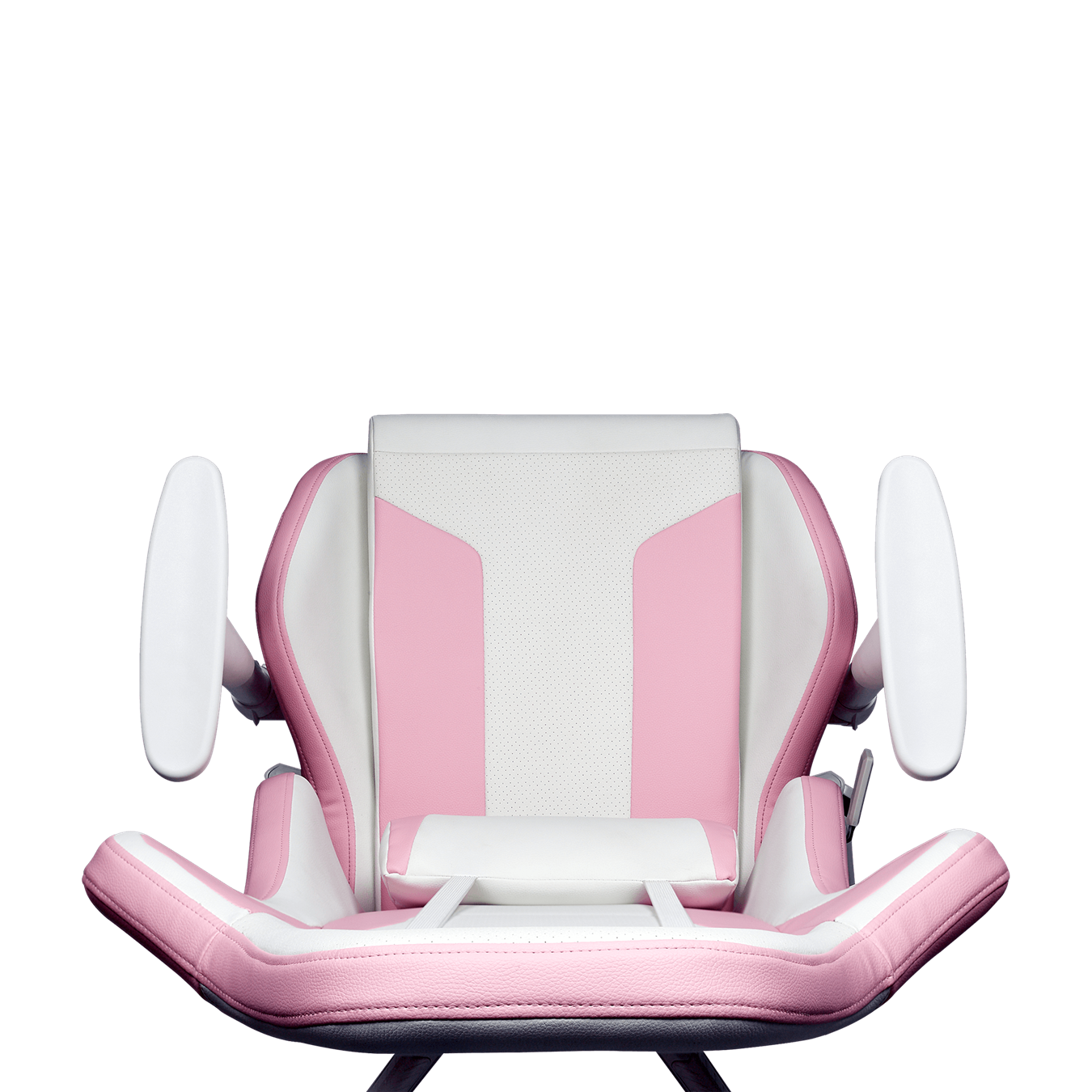 Caliber R1S Rose White Edition Gaming Chair - Top angle view
