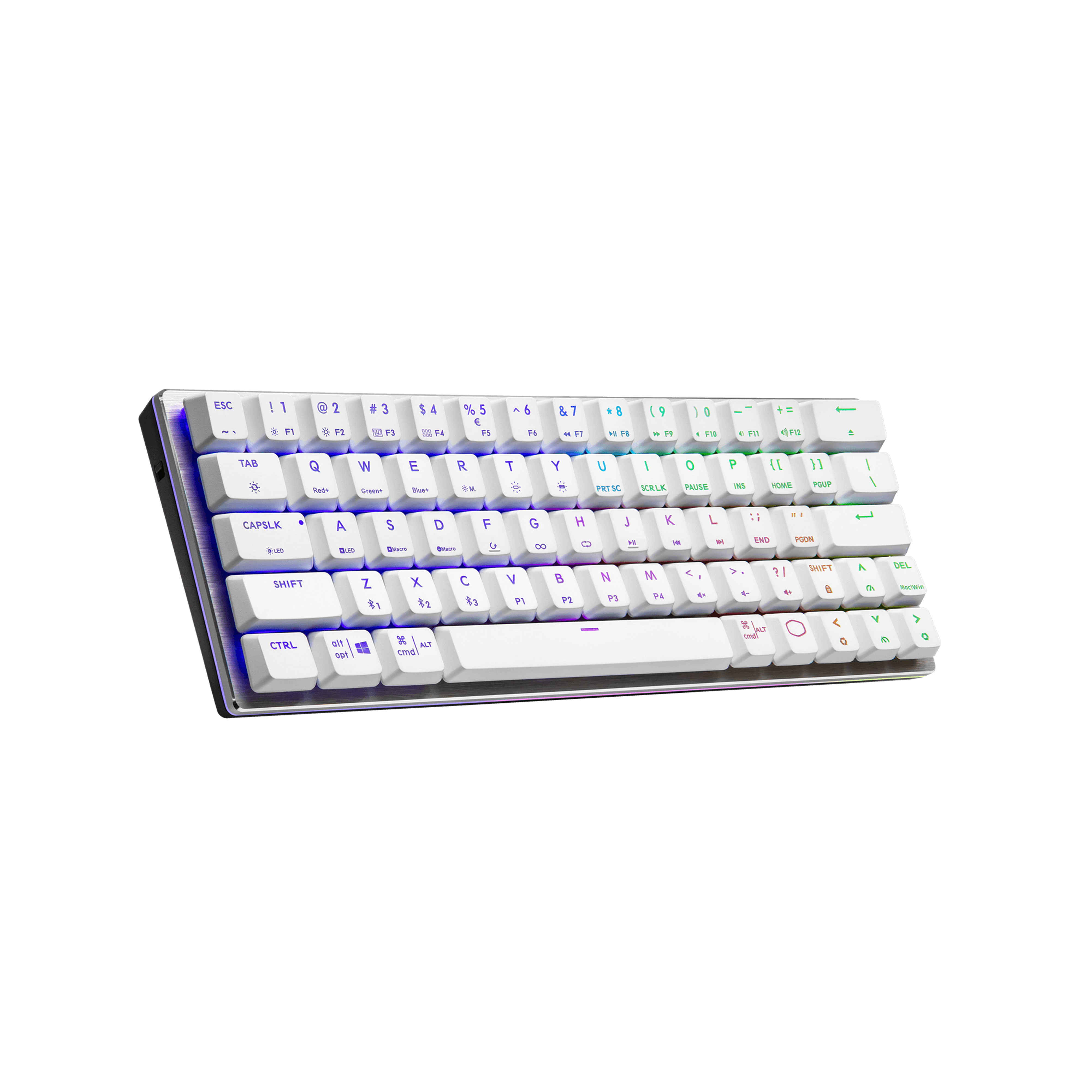 SK622 Silver White Hybrid Wireless Mechanical Gaming Keyboard 