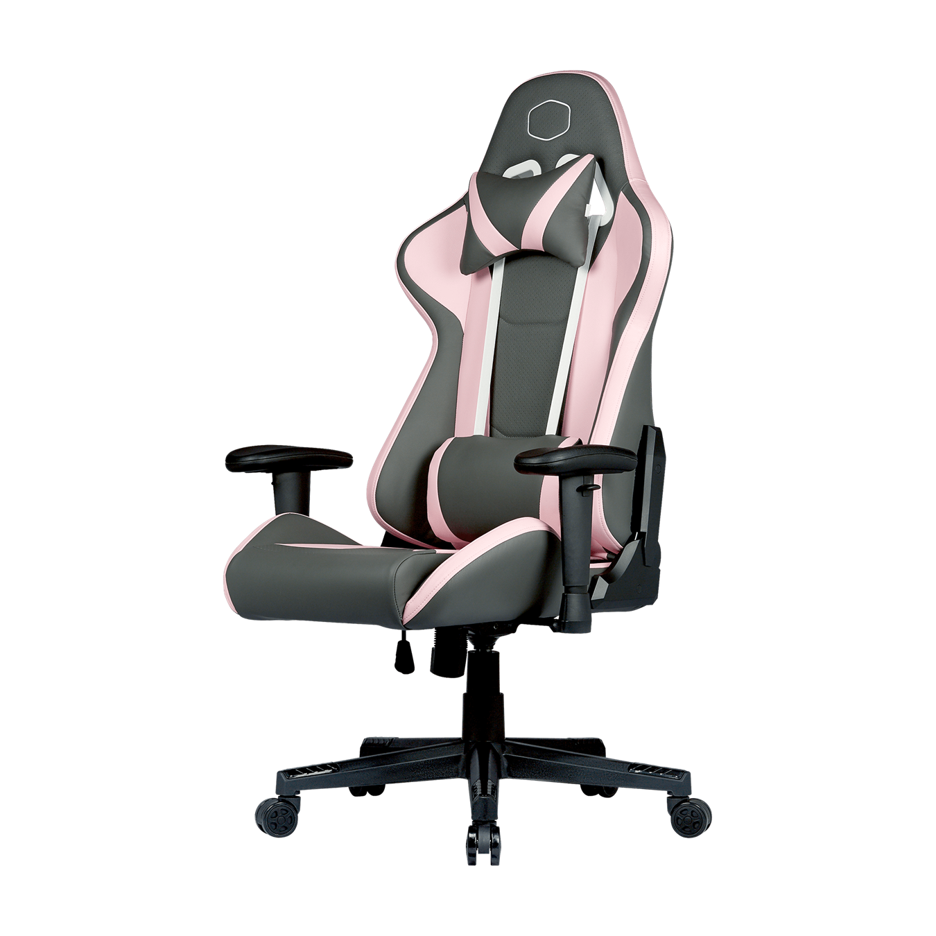 Caliber R1S Rose Grey Edition Gaming Chair - The headrest and lumbar pillow will provide you with the best level of comfort to reduce back pain and alleviate neck strain.