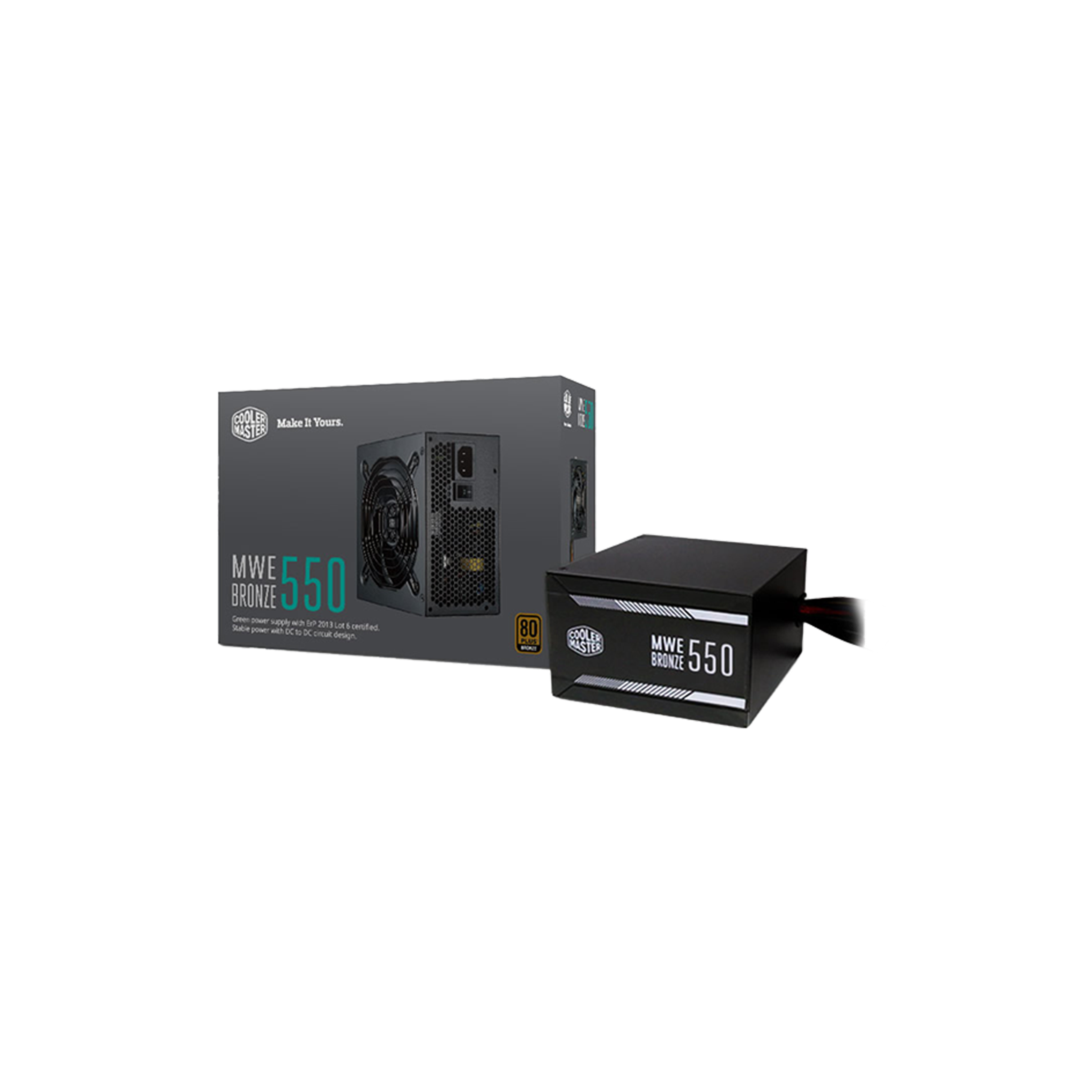 MWE Bronze 550 - 80 PLUS Bronze Certified Power Supply | Cooler ...