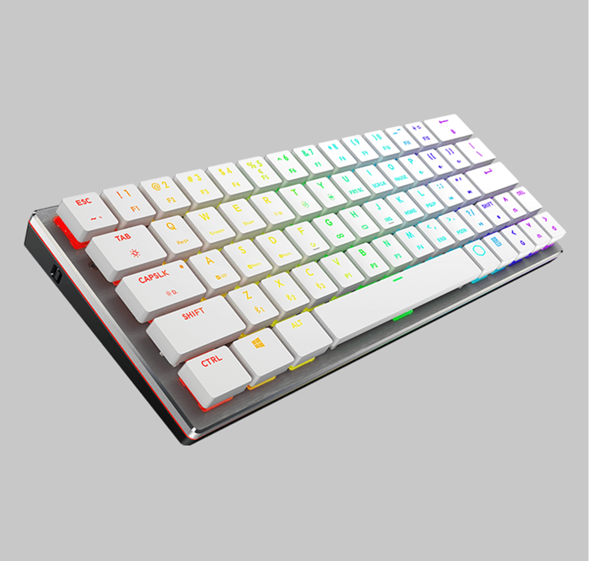 SK621 White Low Profile 60% Gaming Keyboard | Cooler Master