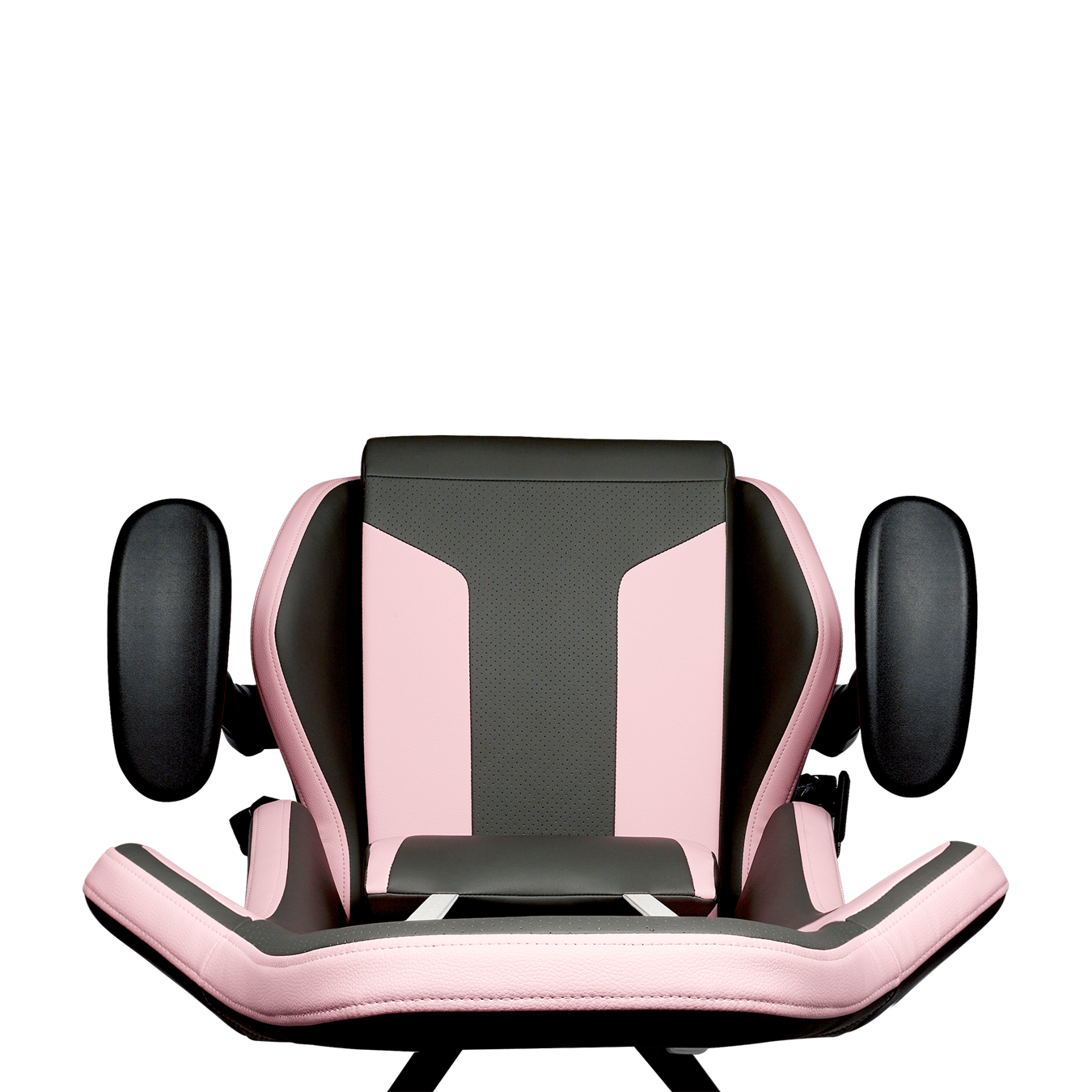 Caliber R1S Rose Grey Edition Gaming Chair - Top angle view
