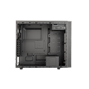 MasterBox E500L Mid Tower Case - The front slide panel hides your I/O ports, but keeps it easy to access when needed.