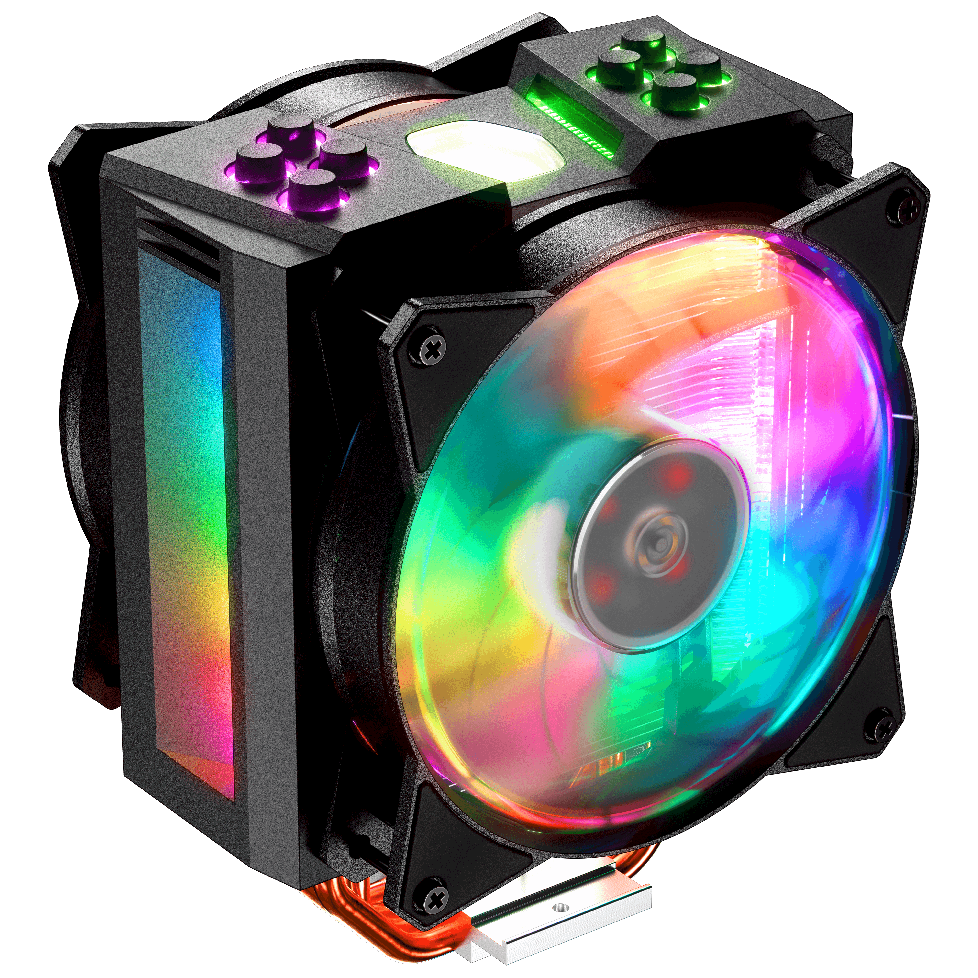 Cooler Master MAP-T6PN-218PC-R1 RGB CPU Air Cooler 6 CDC Heat Pipes Master Fan 120mm Intel/AMD AM4 Support 