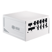 V850 Gold V2 White Edition - fully customizable cabling reduces clutter, increases airflow