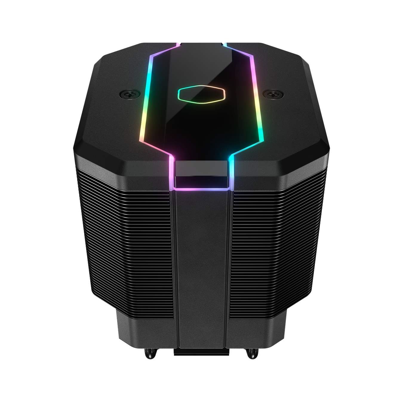 The Cooler Master hexagon logo and embedded Addressable RGB lighting strip provides unique perspective light effect. It is certified to sync with Motherboard RGB software or controlled by our controller.