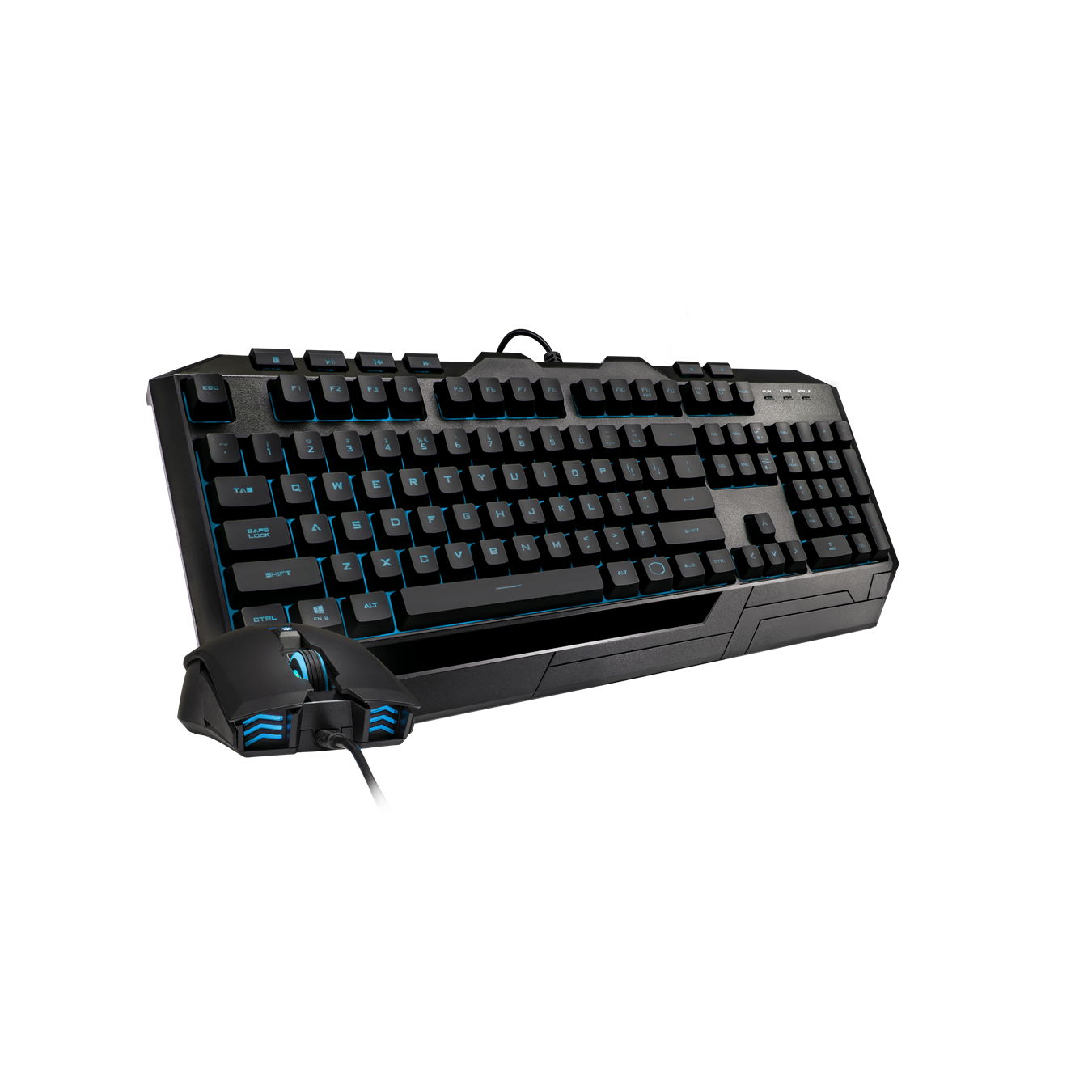 Devastator 3 Plus - keyboard with cyan backlight