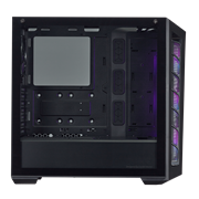 Cooler Master MasterBox MB530P ATX Mid-Tower with Three Tempered Glass  Panel, Front Side Mesh Intakes, Three 120mm ARGB Lighting Fans