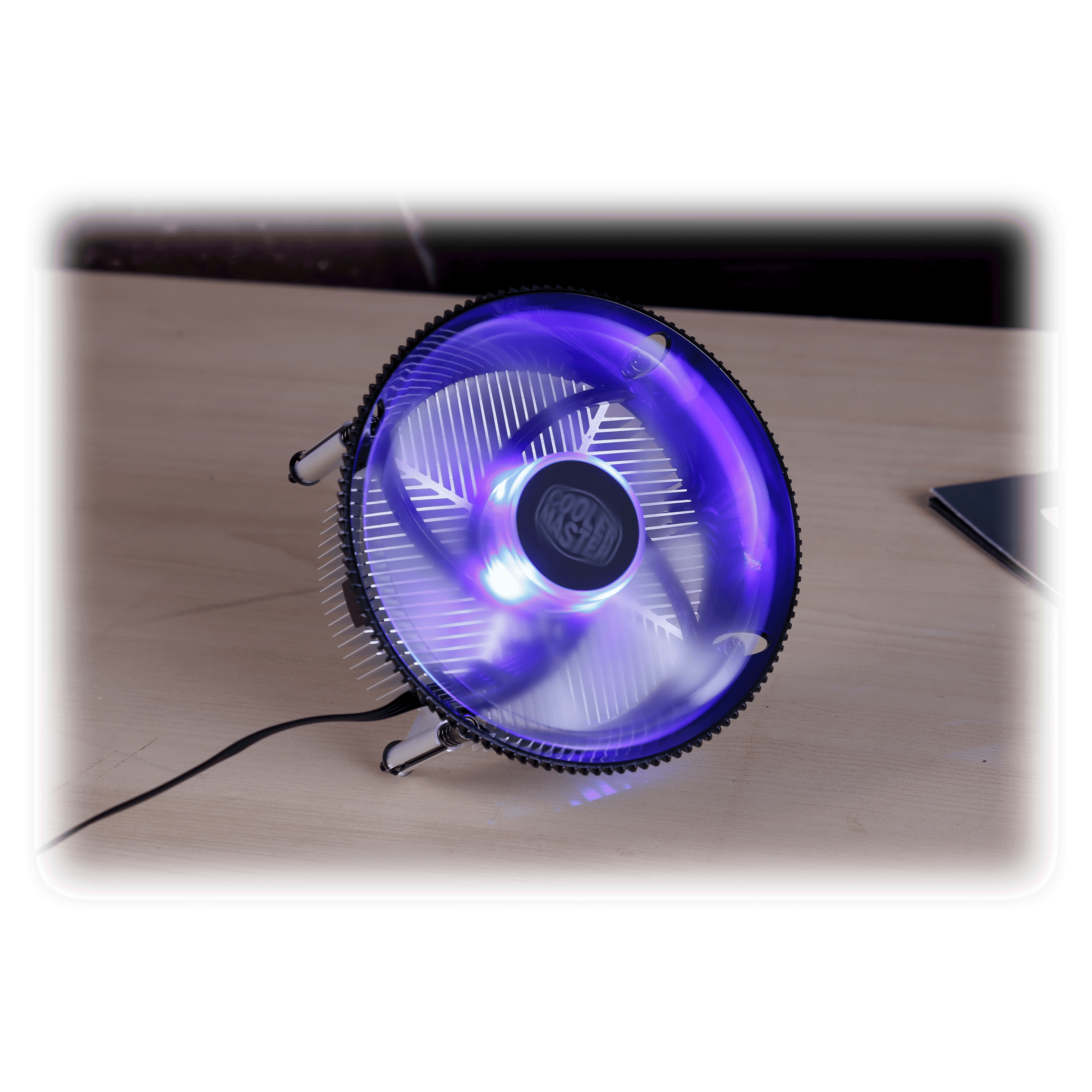 Cooler Master i70C Copper Core CPU Cooler 12cm LED Blue Light Quiet Cooling Fan for Intel 1156 1155 1151 1150 CPU Radiator 120mm PC Fan.