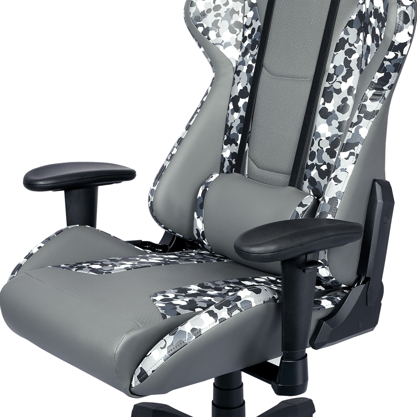 Caliber R1S Dark Knight CAMO Gaming Chair - Provides maximum comfort for all body types and keeps you feeling cool by allowing air flow and evaporation.