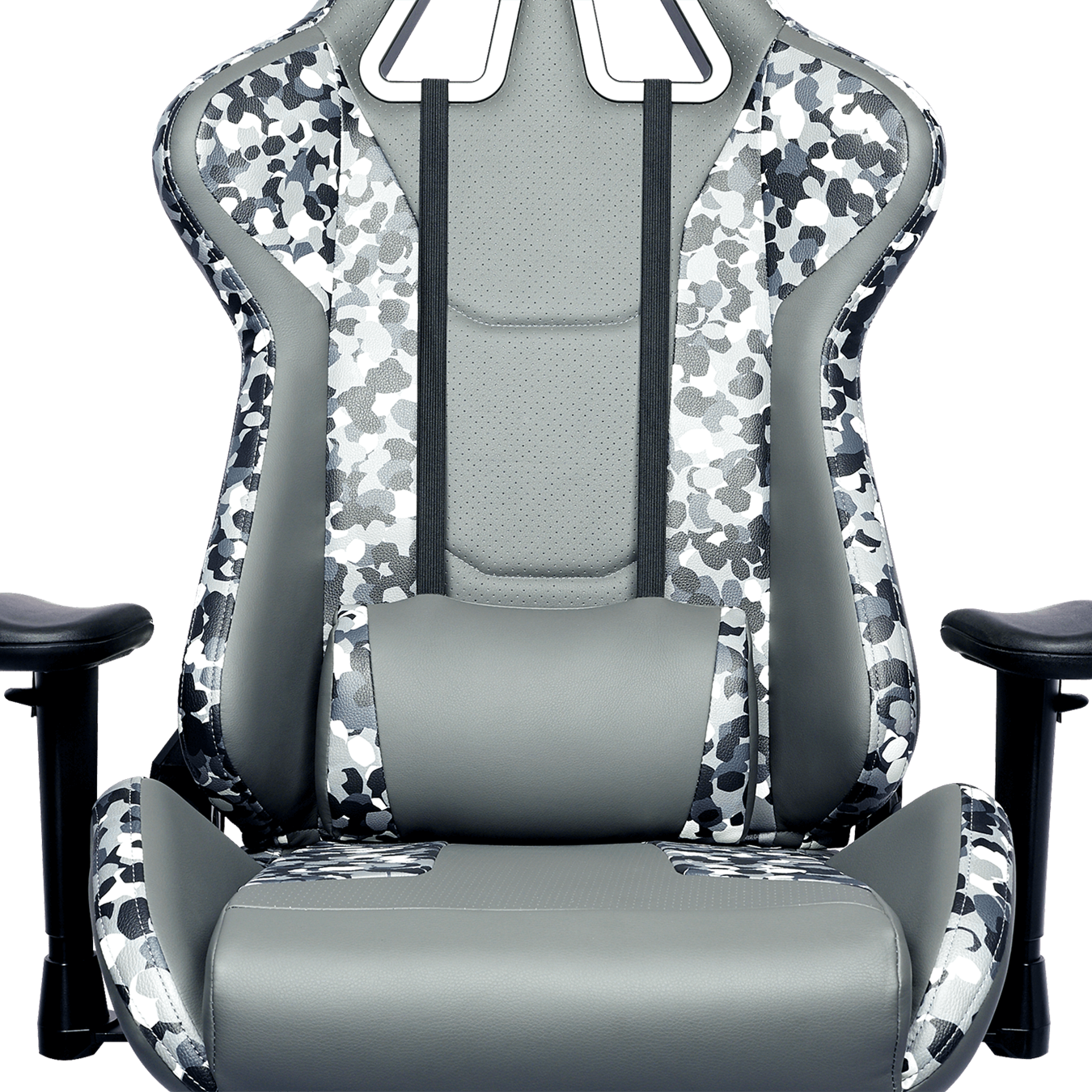 Caliber R1S Dark Knight CAMO Gaming Chair - The headrest and lumbar pillow will provide you with the best level of comfort to reduce back pain and alleviate neck strain.