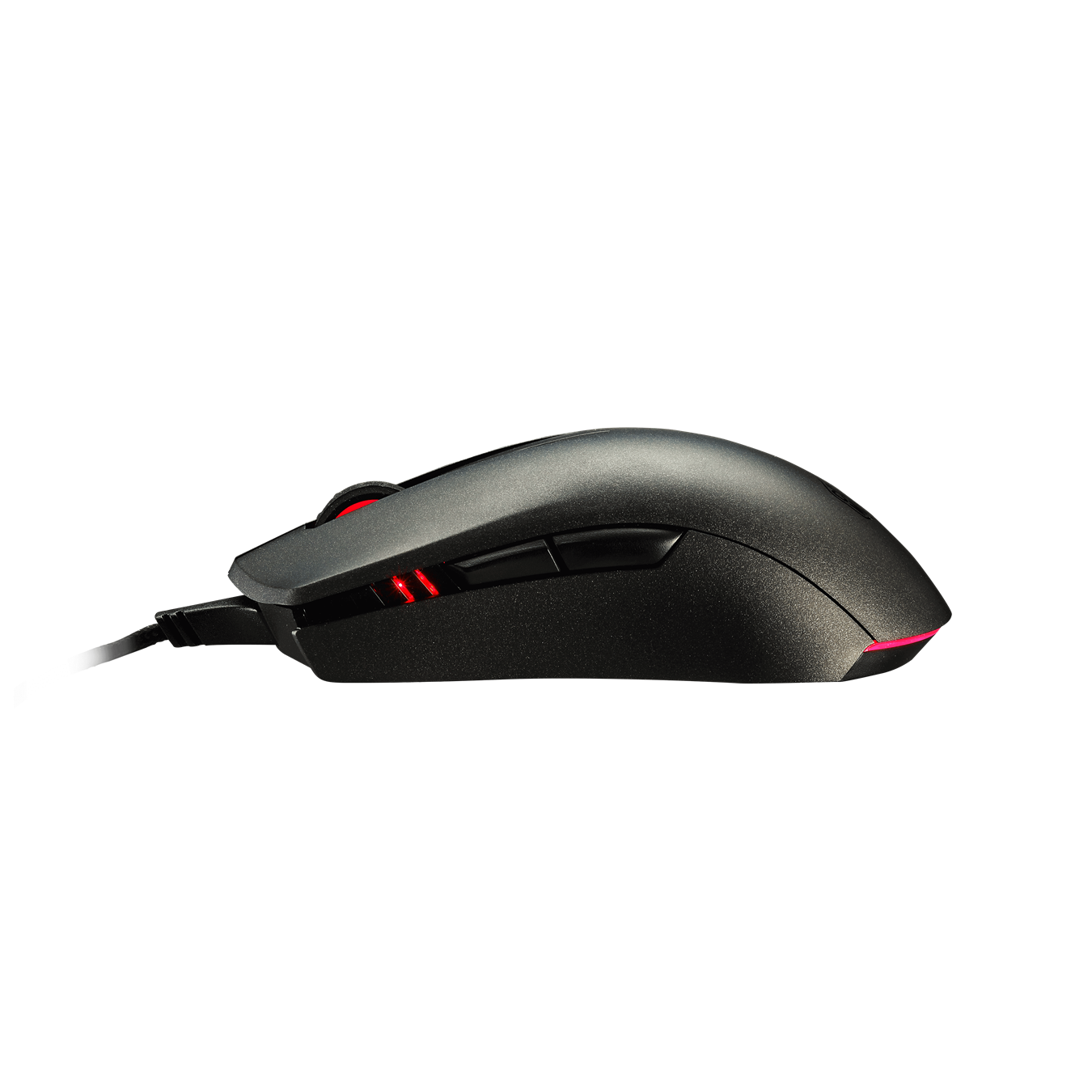 MasterMouse Pro L - Customize with 16.7million colors and lighting modes for DPI indicator and glowing beam on bottom.