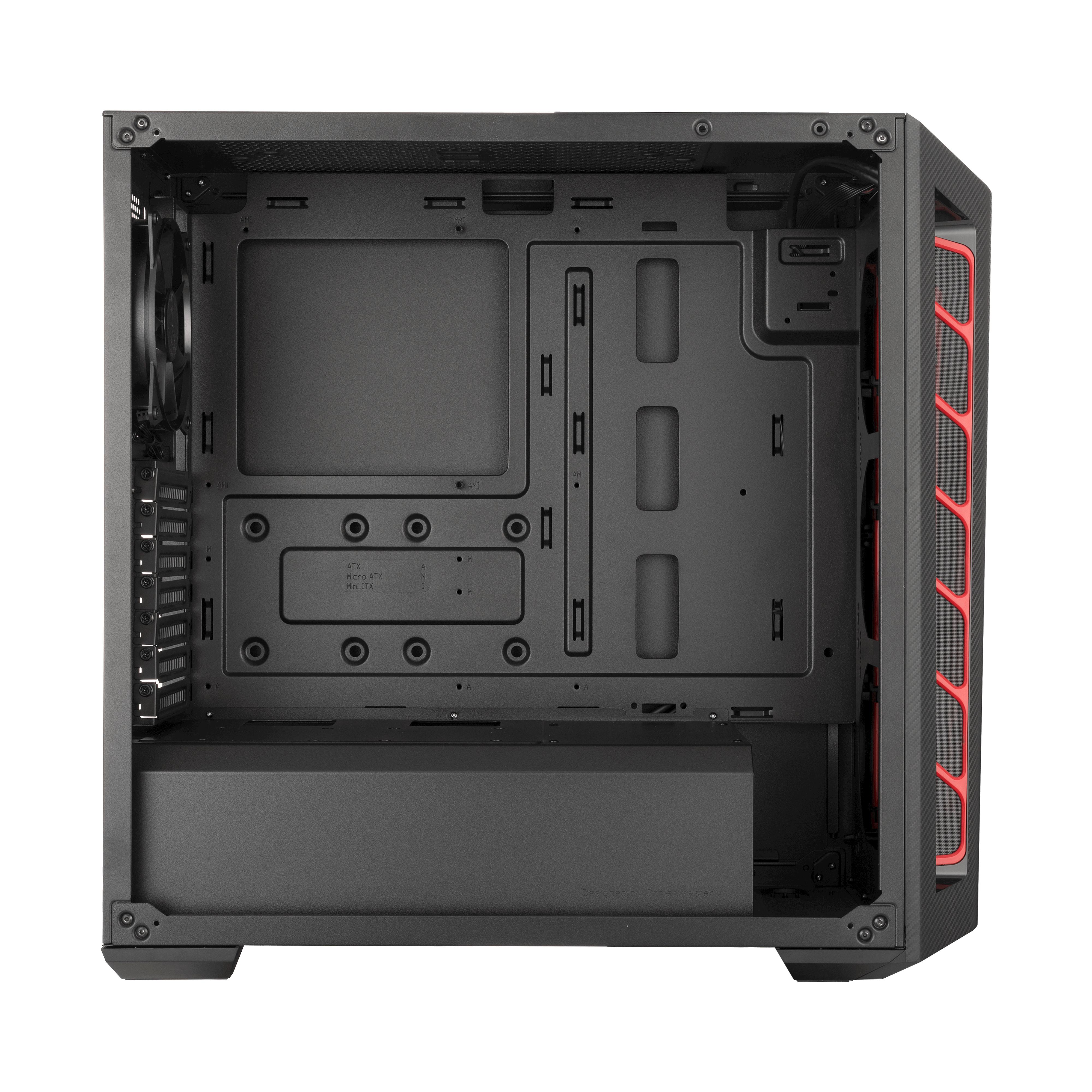 Front Side Cooler Master MasterBox MB510L ATX Mid-Tower w/ Front Carbon Texture 