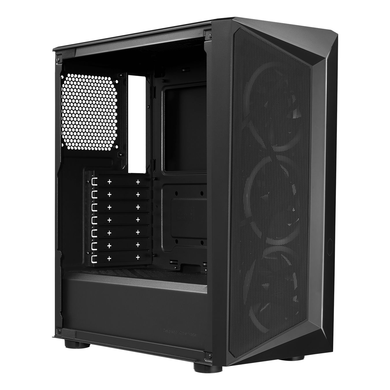 CMP 510 Mid Tower PC Case - the front panel is constructed with a substantially large, unrestricted intake grill to provide superb airflow to the system.