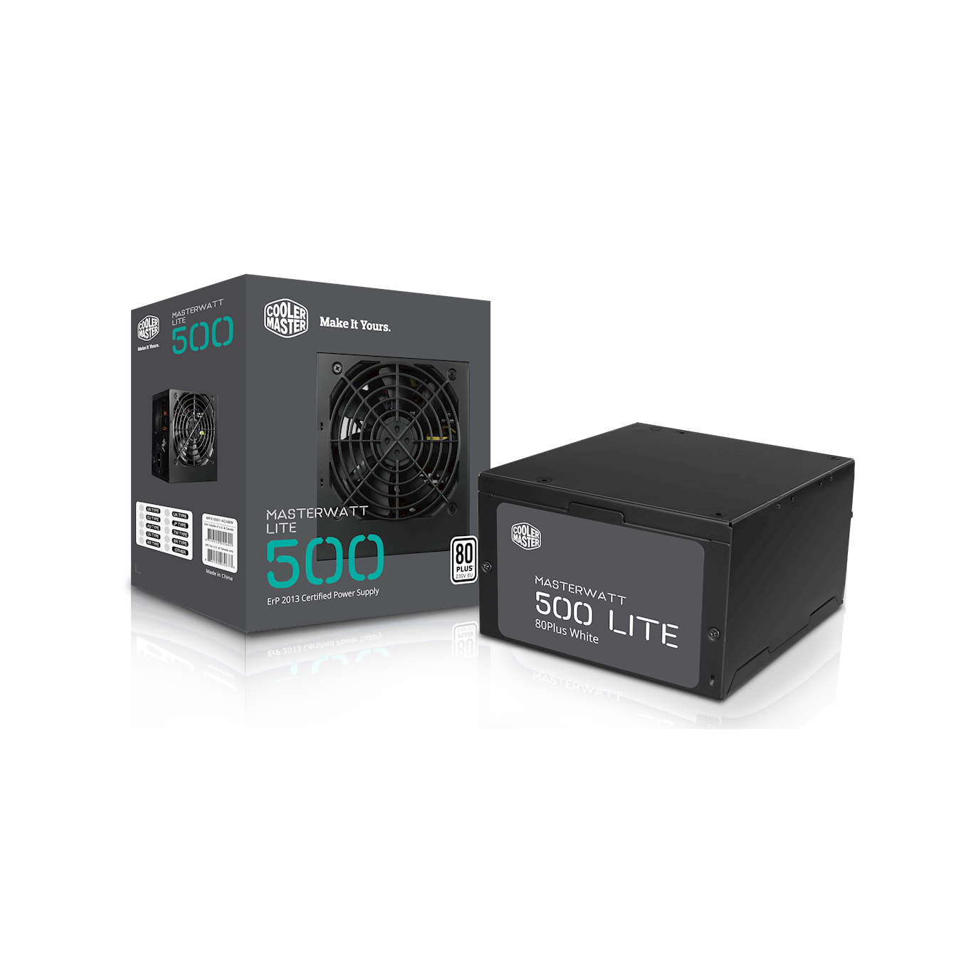 MasterWatt Lite 500W Full Range ATX PSU - package